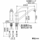 KVK(ケーブイケー) 流し台用シングルレバー式混合栓 上施工タイプ 逆止弁付 泡沫吐水 樹脂製ハンドル 《KM5011Jスタンダードシリーズ》 KM5011J 画像2