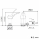 KVK(ケーブイケー) 流し台用シングルレバー式混合栓用分岐金具 KVK専用 逆止弁・緊急止水機能付 ZK828GTU 画像3