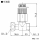 KVK(ケーブイケー) 吸気弁付片ナットチーズ 《寒冷地向PEX管水抜きシステム サイファ》 MP965B 画像2