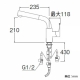 三栄水栓製作所 シングルワンホールスプレー混合栓 節水水栓 キッチン用 ホース引出し式 column K87520JV 画像3
