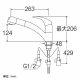 三栄水栓製作所 シングルワンホールスプレー混合栓 節水水栓 キッチン用 ホース引出し式 寒冷地用 ヘッド部シルバー modello K8760JK-C 画像3