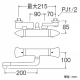 三栄水栓製作所 サーモシャワー混合栓 節水水栓 壁付混合栓 浴室用 断熱仕様 パイプ長さ:200mm 寒冷地用 U-MIX SK1800DK-LH 画像3
