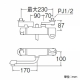 三栄水栓製作所 サーモシャワー混合栓 節水水栓 壁付混合栓 浴室用 断熱仕様 寒冷地用 modello SK1861DK 画像3
