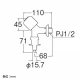 三栄水栓製作所 洗濯機用送り座水栓 オートストッパー付 呼び:13 JY1431CTV-1-13 画像2