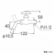 三栄水栓製作所 万能ホーム水栓 呼び:13 JY12J-13 画像2