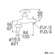 三栄水栓製作所 カップリング横水栓 逆止弁なし 呼び:13 寒冷地用 JY30JK-13 画像2