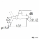 三栄水栓製作所 共用万能ホーム水栓 呼び:13 JY16J-13 画像2