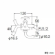 三栄水栓製作所 万能二口横水栓 呼び:13 JF12A-13 画像2
