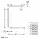 三栄水栓製作所 ソフトバーL型 手すり 介護保険適用対象商品 取付ビス付 長さ:800mm×600mm 左右兼用 W580-N 画像3