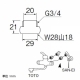 三栄水栓製作所 偏心管アダプター 2個1組 PT242S 画像2