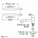 三栄水栓製作所 水栓穴変換アダプター ワンホール混合栓用 穴径:φ38～42 PR5360 画像2