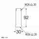 三栄水栓製作所 水栓パイプソケット 上向き取付けタイプ パイプ外径:16mm PT265-16 画像2