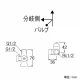 三栄水栓製作所 D式ストレート分岐バルブ[共用形] ストレート型 分岐口左側 呼び:13 B4121D-L-13 画像2