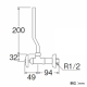 三栄水栓製作所 アングル止水栓[共用形] 呼び:13 JV22J-13 画像2