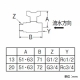 三栄水栓製作所 逆止付ボールバルブ ハンドルワンタッチ着脱タイプ 呼び:13 V640BV-13 画像2