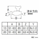 三栄水栓製作所 ナット付逆止付ボールバルブ ハンドルワンタッチ着脱タイプ 呼び:13 V657BV-13 画像2