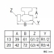 三栄水栓製作所 ナット付ボールバルブ パッキン別売 呼び:13 V66B-13 画像2