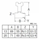 三栄水栓製作所 首長ストレートボールバルブ ハンドルワンタッチ着脱タイプ 呼び:20 V649-20 画像2