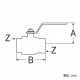 三栄水栓製作所 ボールバルブF型 フルボア型 呼び:25 V650F-25 画像2