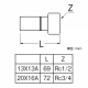 三栄水栓製作所 メスアダプター ワンタッチタイプ ネジ径Rc1/2×パイプ径13A T610J-4-13X13A 画像2