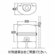 三栄水栓製作所 雨水タンク 省スペース地上設置型 取水器付 有効タンク容量:110L グレー EC2010AS-H-60-110L 画像2