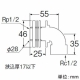 三栄水栓製作所 ユニット取出し金具 パッキン付 挟込厚17mm以下 T223-13 画像2