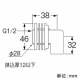 三栄水栓製作所 銅管ユニット用エルボ 銅管用 挟込厚12mm以下 T511-13X15.88 画像2