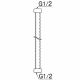 三栄水栓製作所 フレキチューブ 13×200mm 呼び13(G1/2めねじ) SUS316L製 パッキン付(EPDM) PT14-13X200 画像3