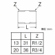 三栄水栓製作所 CPニップル 呼び20(R3/4) 黄銅製 T205-20 画像2