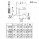 三栄水栓製作所 ベンリーカン用オスメスアダプター 継ぎ足し用25mm 呼び13(G1/2) 黄銅製 パッキン付 T254-13X25 画像2