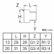 三栄水栓製作所 オスメスニップル 呼び20(G3/4×R3/4) 黄銅製 T253-2-20 画像2