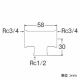 三栄水栓製作所 異径チーズ(クロム) 呼び20(Rc3/4)×20(Rc3/4)×13(Rc1/2) 青銅製 T771-1-20X20X13 画像2