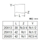 三栄水栓製作所 砲金異径ソケット 呼び20(Rc3/4)×13(Rc1/2) 青銅製 T740-1-20X13 画像2