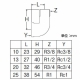 三栄水栓製作所 砲金ストリートエルボ 呼び10(R3/8×Rc3/8) 青銅製 T720-10 画像2