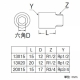 三栄水栓製作所 ステンレスザルボ 呼び13(R1/2)×13(Rp1/2) 長さ15mm SUS304製 TS22-13X15 画像2