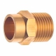 三栄水栓製作所 ベンリーカン接続銅管アダプター 呼び13(G1/2)×15.88 黄銅製 T570-13X15.88 画像1