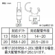 三栄水栓製作所 バンド式パイプホルダー 呼び13 ポリアミド製 10個入り R58-1FDB-13 画像2