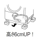 三栄水栓製作所 洗濯機用防振かさ上げ台 洗濯機用 4個入り PH54130S 画像2