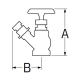 三栄水栓製作所 差込45°消火栓 圧力0.5MPa用 呼び:40 V18-40 画像3