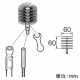 三栄水栓製作所 クリーナーブラシ メンテナンス用品 スパナ付 ブラシ径:60mm PR859F-2S 画像2