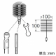 三栄水栓製作所 クリーナーブラシ メンテナンス用品 スパナ付 ブラシ径:100mm PR859F-3S 画像2