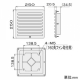 篠原電機 薄型防噴流ギャラリー 塩害対策仕様 IP55 ファンなしタイプ ステンレス製 GTS-20W-ST 画像3