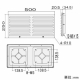 篠原電機 薄型防噴流ギャラリー 塩害対策仕様 IP55 AC200V 2個 ステンレス製 GTS-45W-ST-F1 画像3