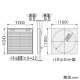 篠原電機 プラスチックギャラリー(丸穴取付型) ABS樹脂製 黒 GPR-90B 画像3