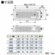 篠原電機 カバー付スペースヒーター 標準タイプ 4点取付 110V30W 鋼板製 SHC4-1103 画像2