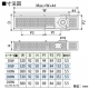 篠原電機 カバー付スペースヒーター 標準タイプ 4点取付 110V50W サーモスタット・動作表示灯付 鋼板製 SHC4-1105-OH-TC 画像2