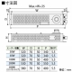 篠原電機 カバー付スペースヒーター 標準タイプ 2点取付 110V50W サーモスタット付 鋼板製 SHC2-1105-OH 画像2