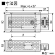 篠原電機 スペースヒーターミニマムタイプ 110V 30W ヒーターSEHC製、カバーSPCC製 SHCM4-1103 画像2