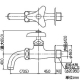 カクダイ 万能ホーム水栓 節水固定コマ仕様 一般地・寒冷地共用 呼び13 7015-13 画像2