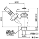カクダイ 散水栓 呼び13 7032-13 画像2